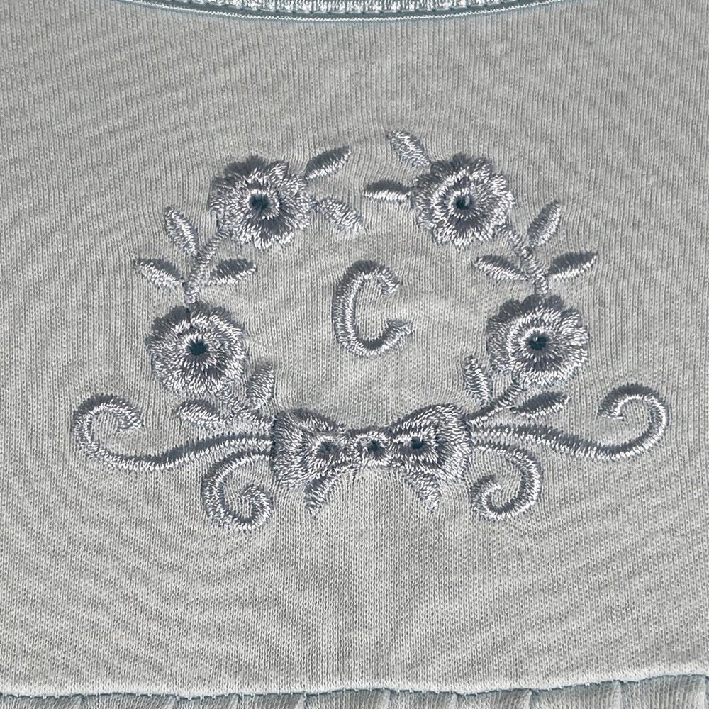 Calida Switzerland Womens Nightgown Size M Blue Long Sleeve Cotton 33346 - Picture 5 of 12